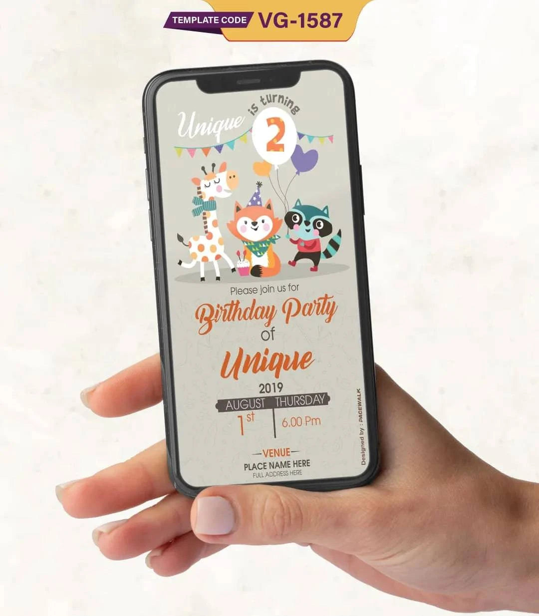 2nd Birthday Party Invitation