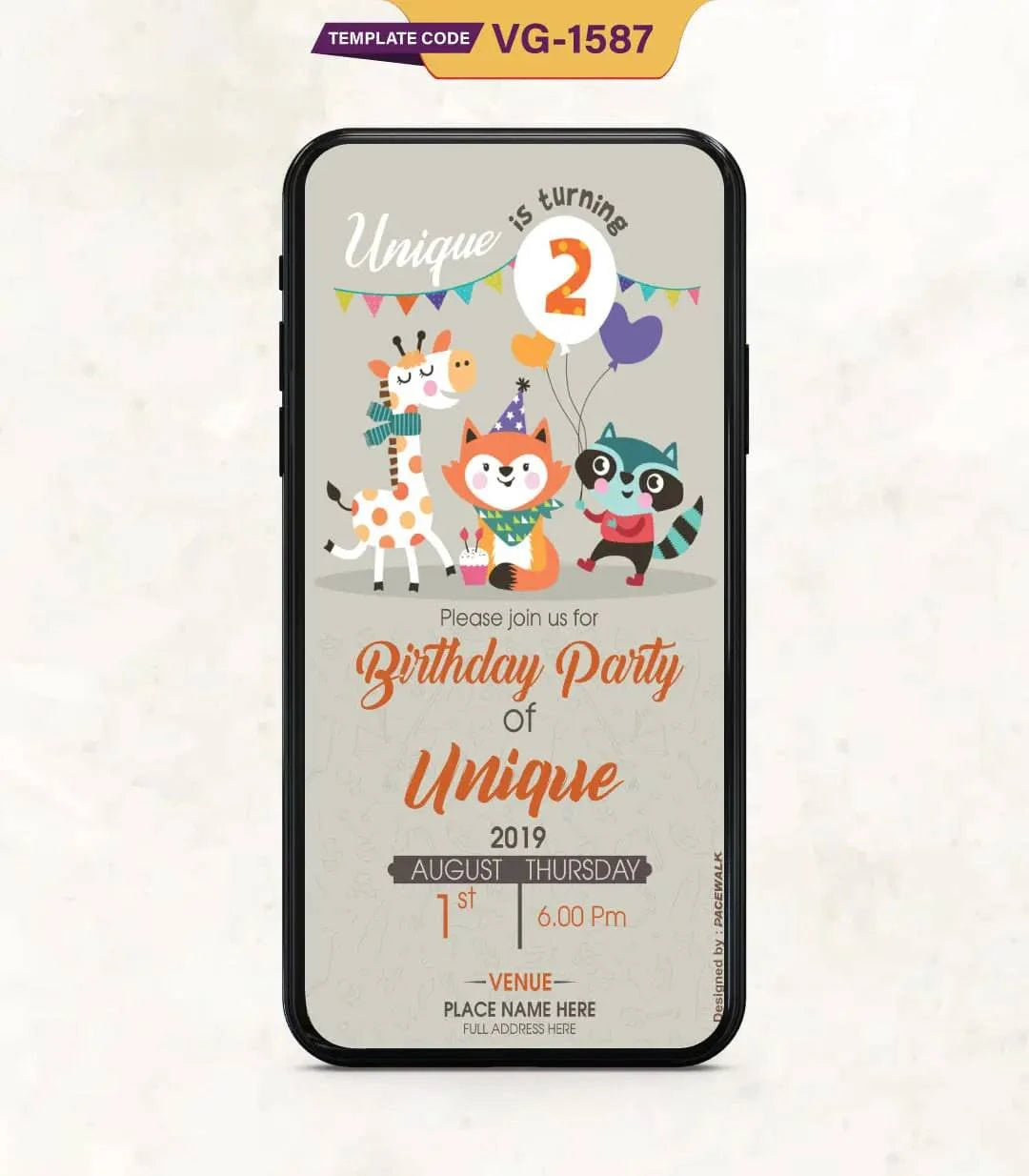 2nd Birthday Party Invitation