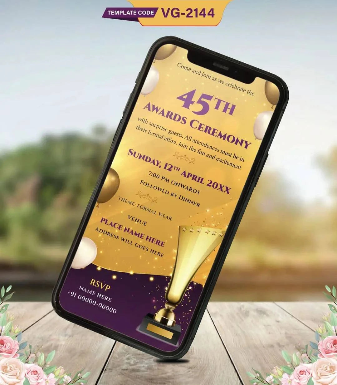 45th Awards Ceremony Digital Invitation