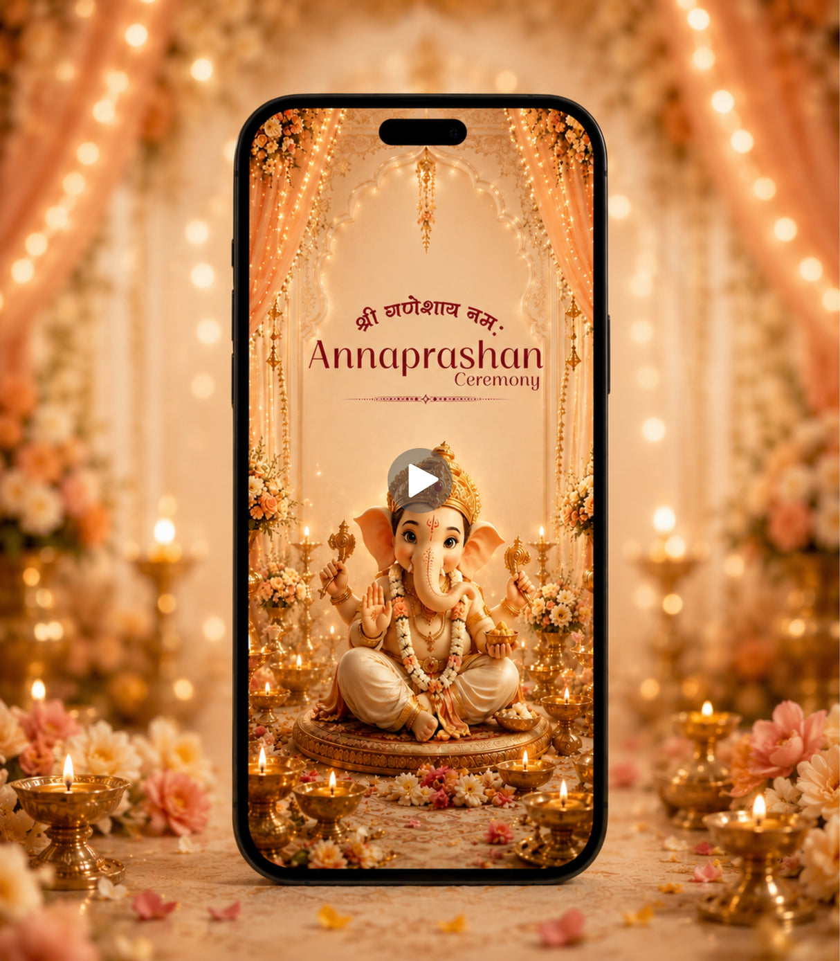 AI Animated Annaprashan Ceremony Invitation Video
