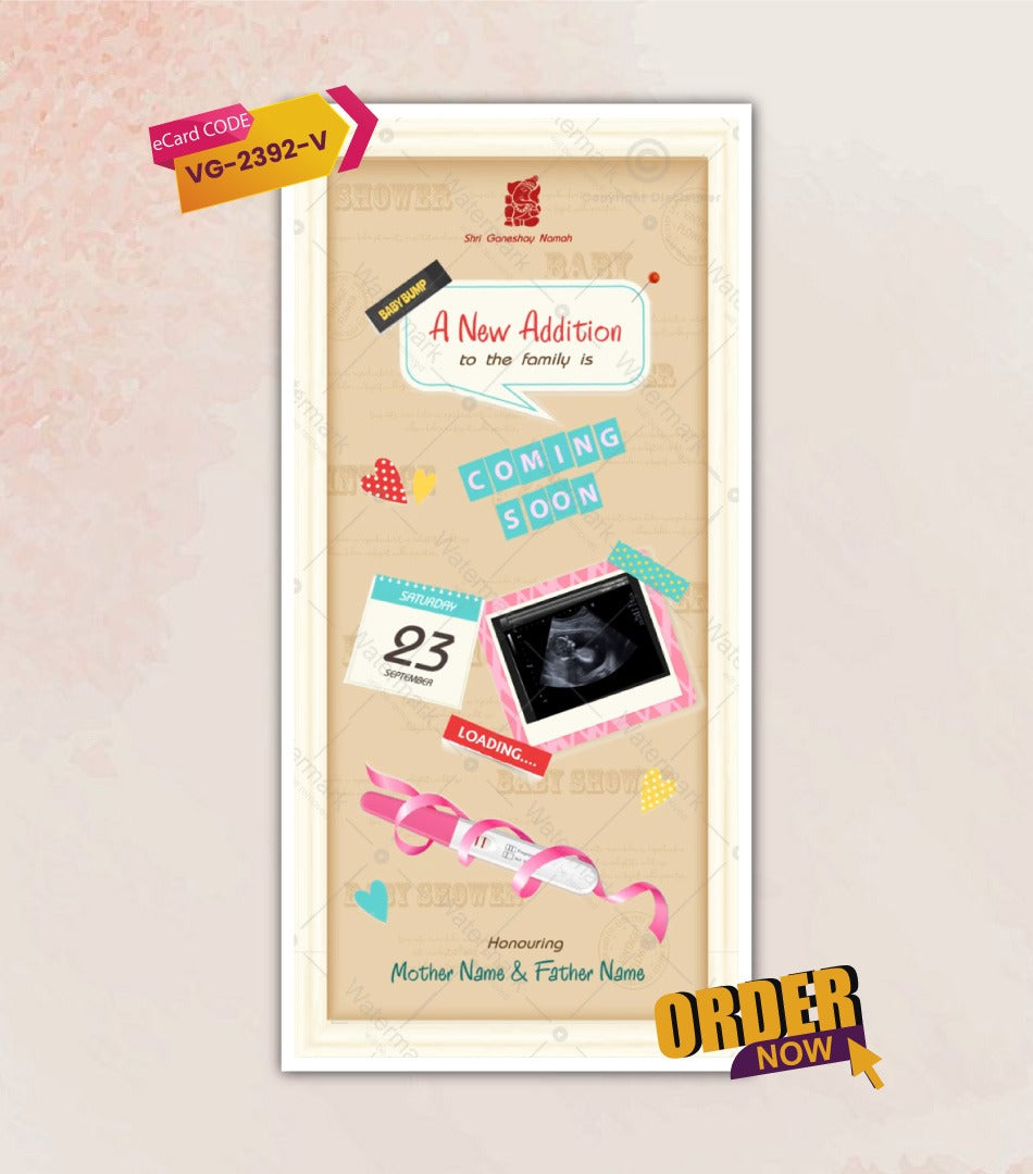 Animated Baby Shower Invitation Video