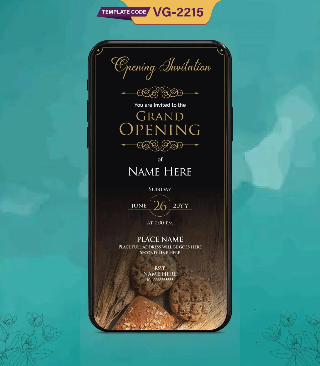 Bakery Shop Opening Invitation