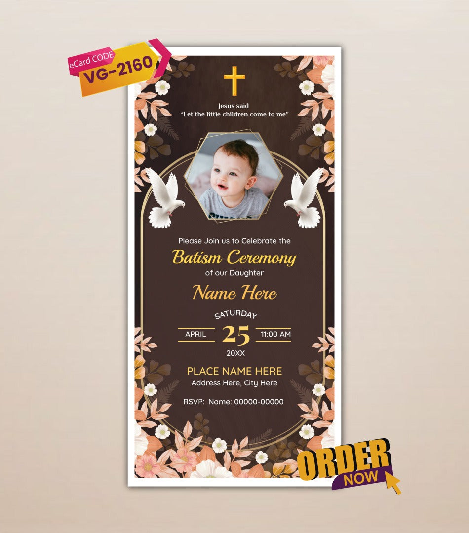Baptism & Christening Invitation