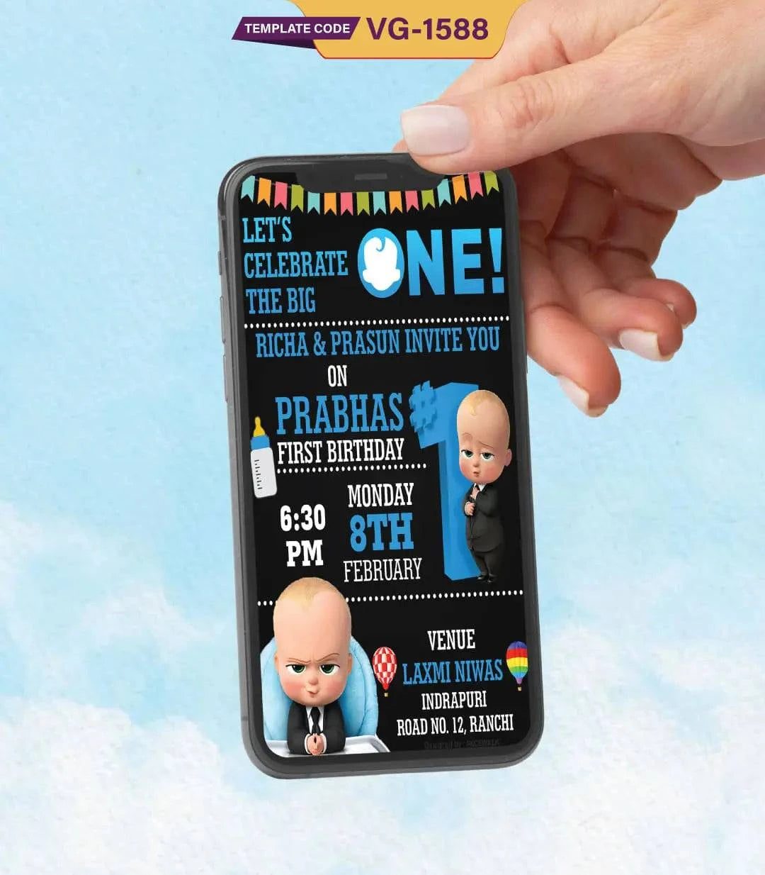 Boss Baby Birthday Invitation