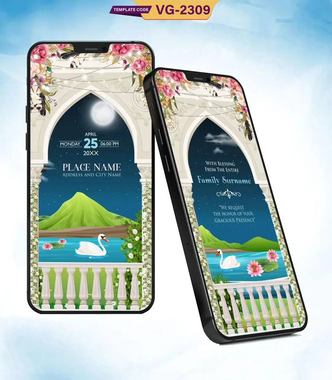 Caricature Engagement Invitation