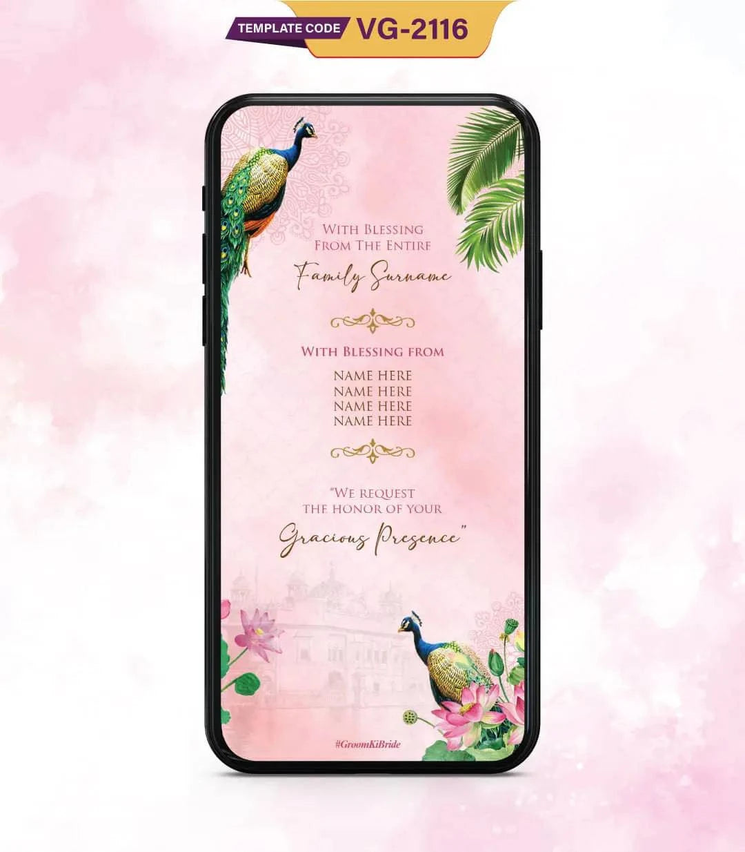 Caricature Sikh Wedding Invitation