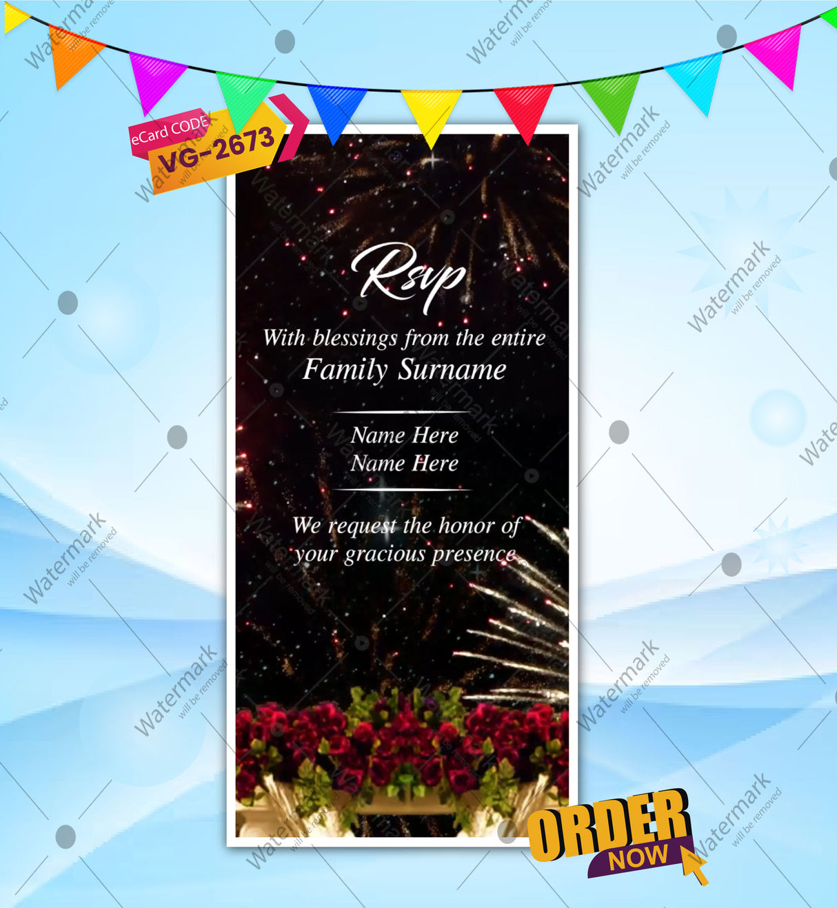 Caricature Wedding Function Invitation Video