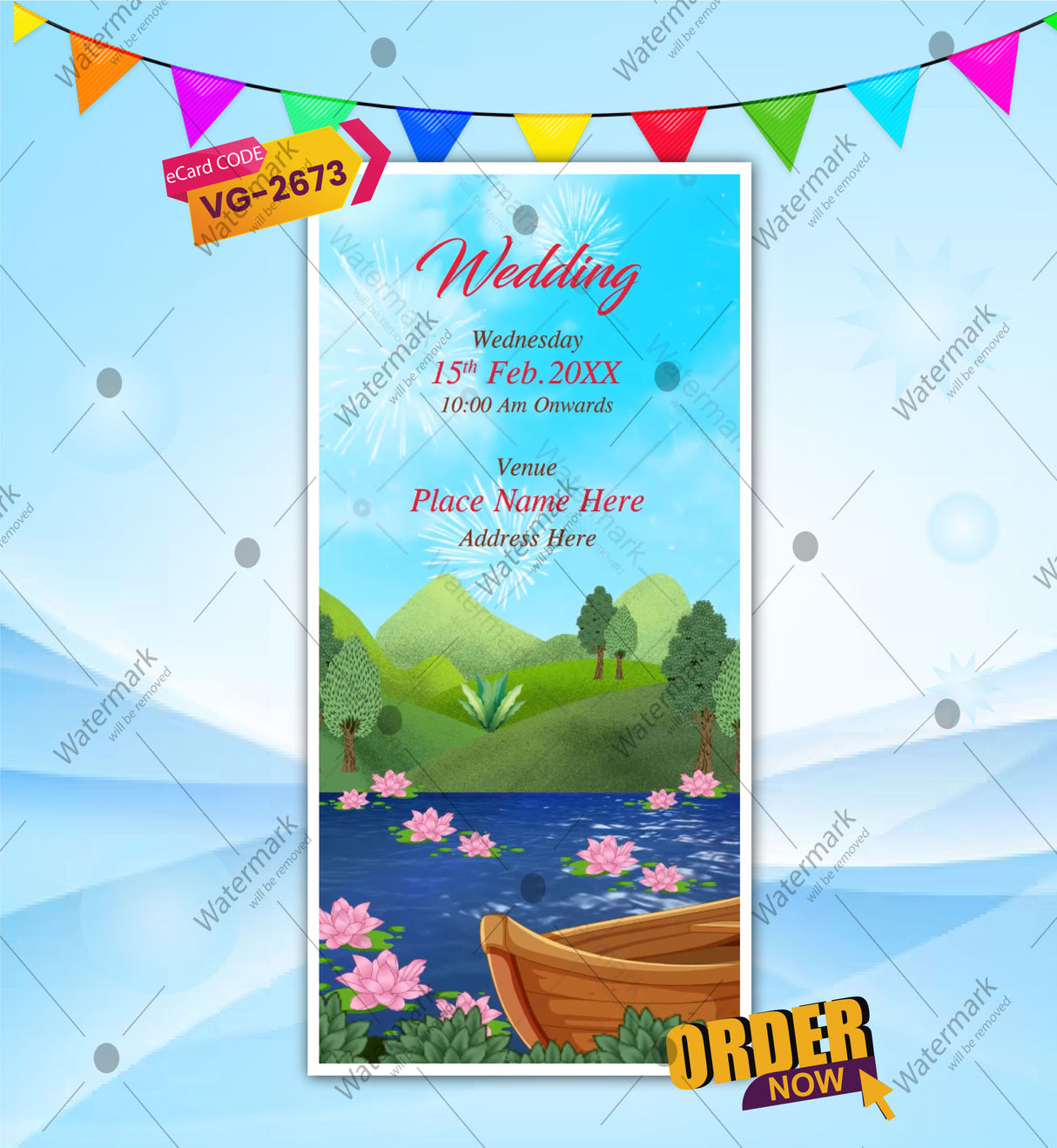 Caricature Wedding Function Invitation Video