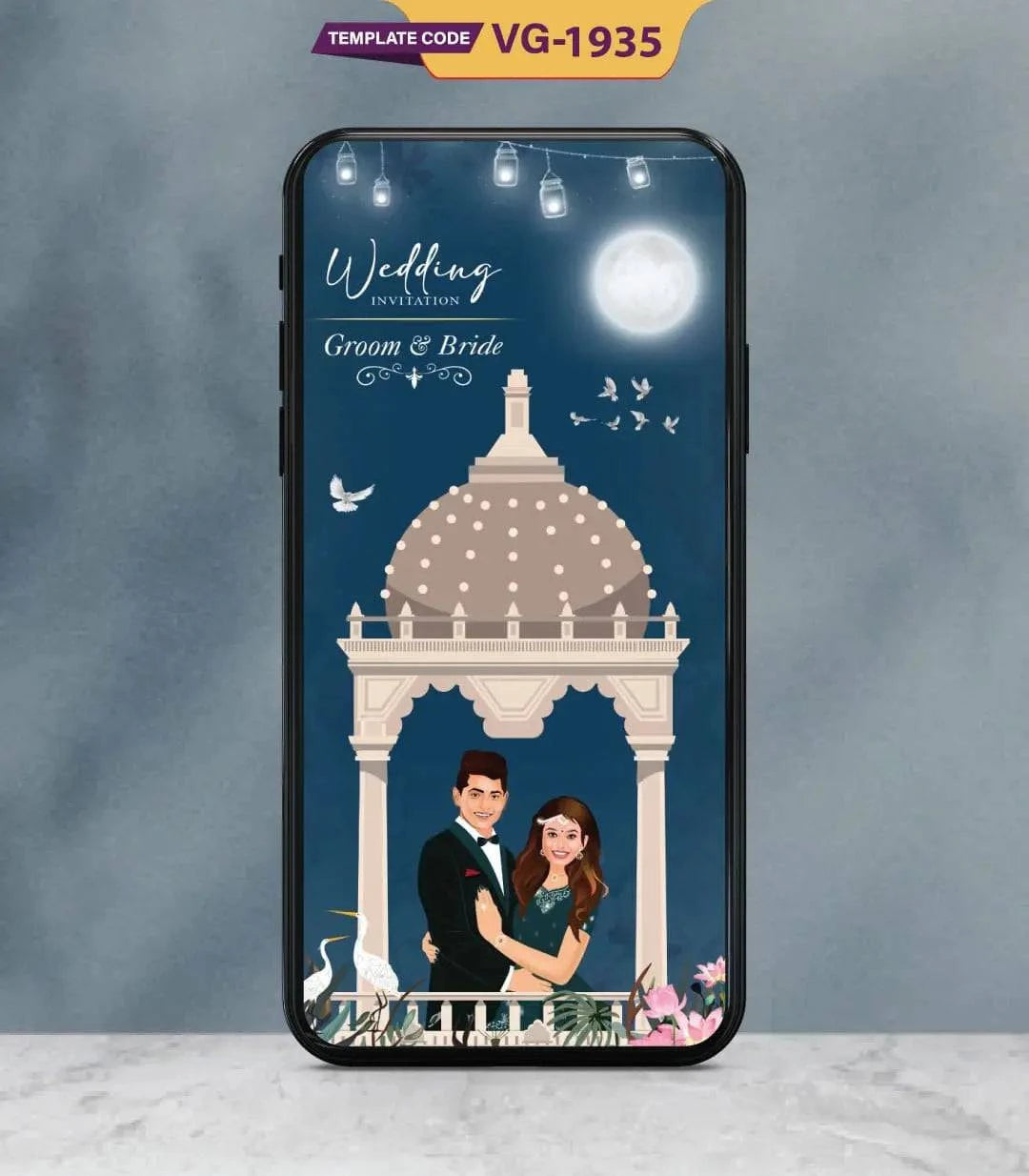 Caricature Wedding Invitation Card