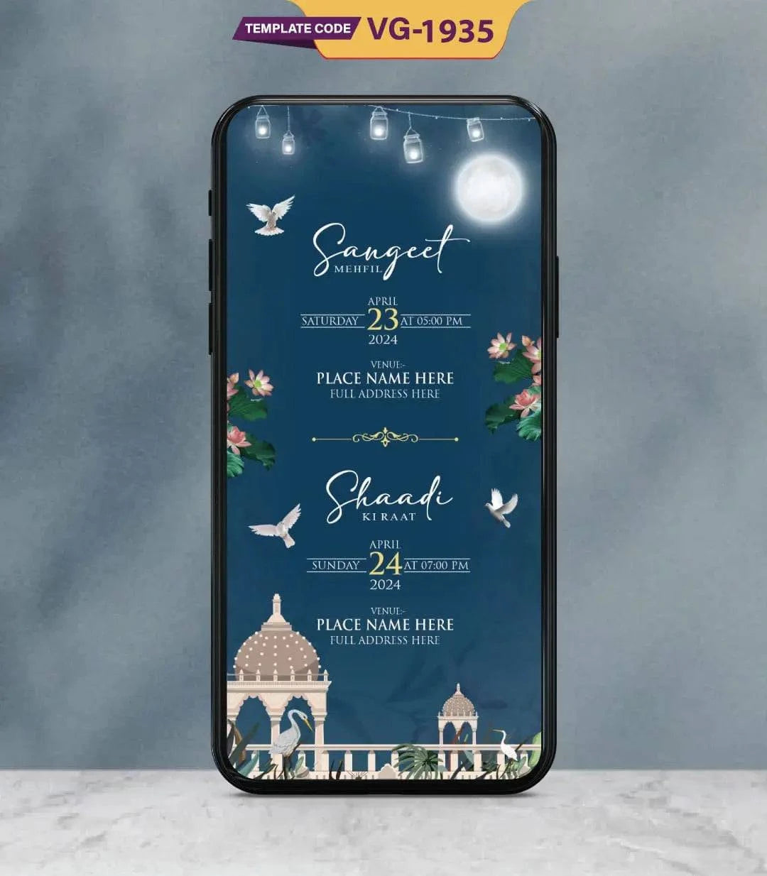 Caricature Wedding Invitation Card