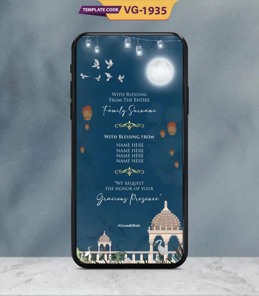 Caricature Wedding Invitation Card