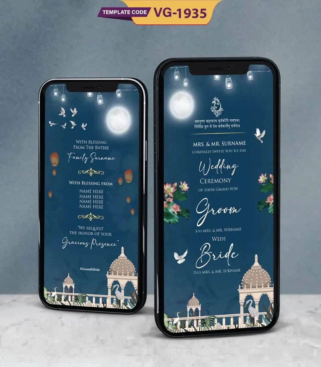 Caricature Wedding Invitation Card