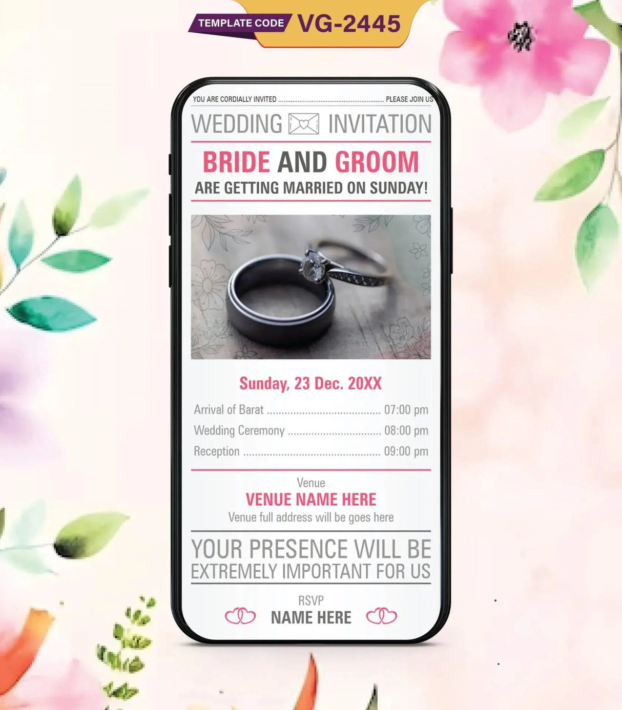 Christian Wedding Invitation