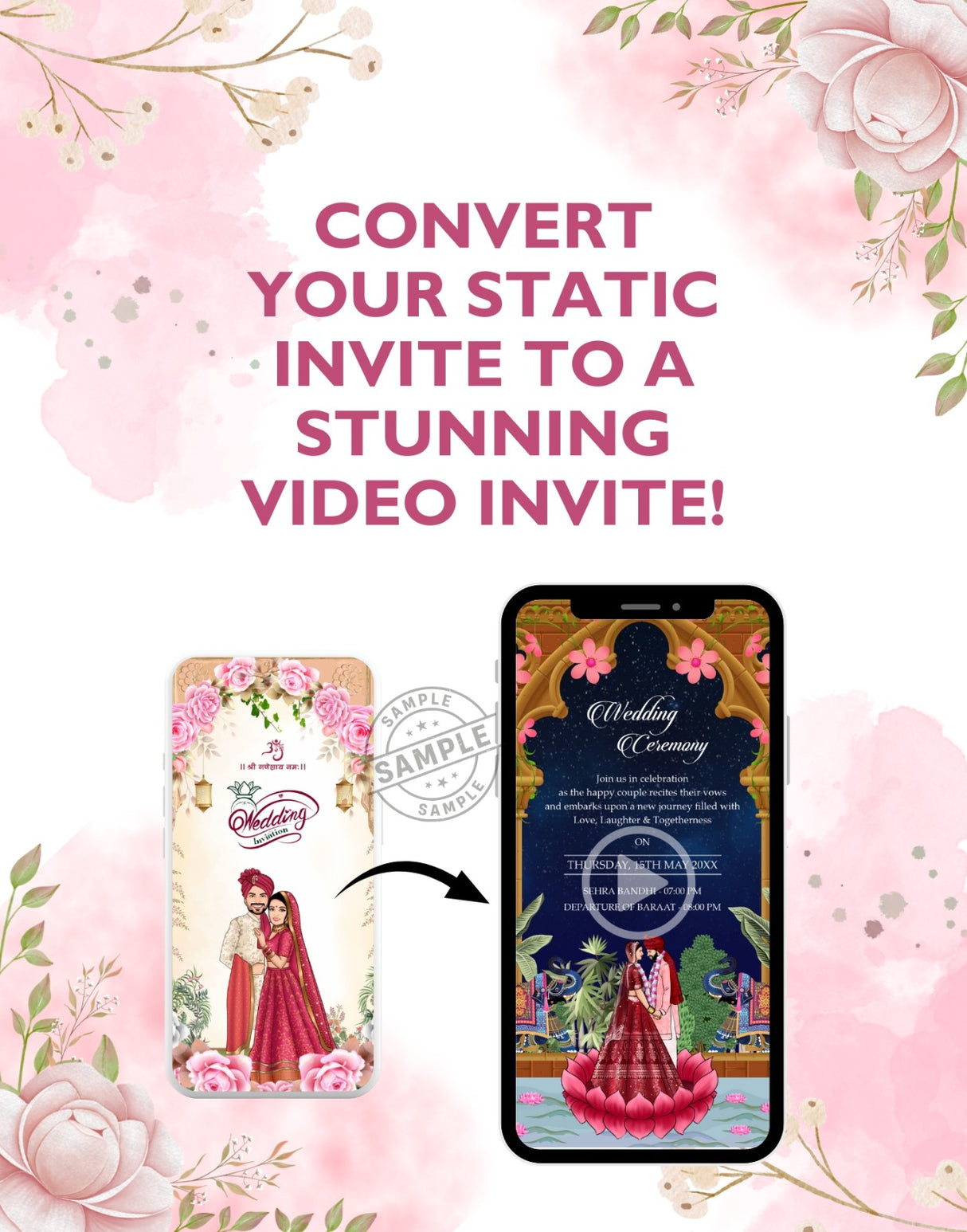 Convert Your Static Invite to a Stunning Video Invite!