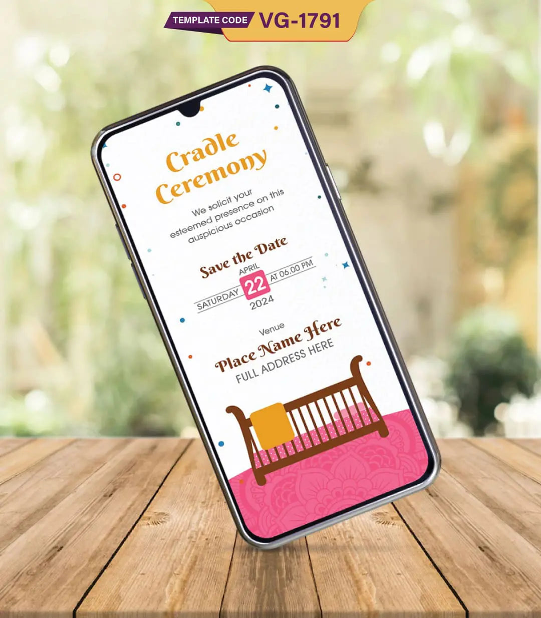 Cradle Ceremony Invitation