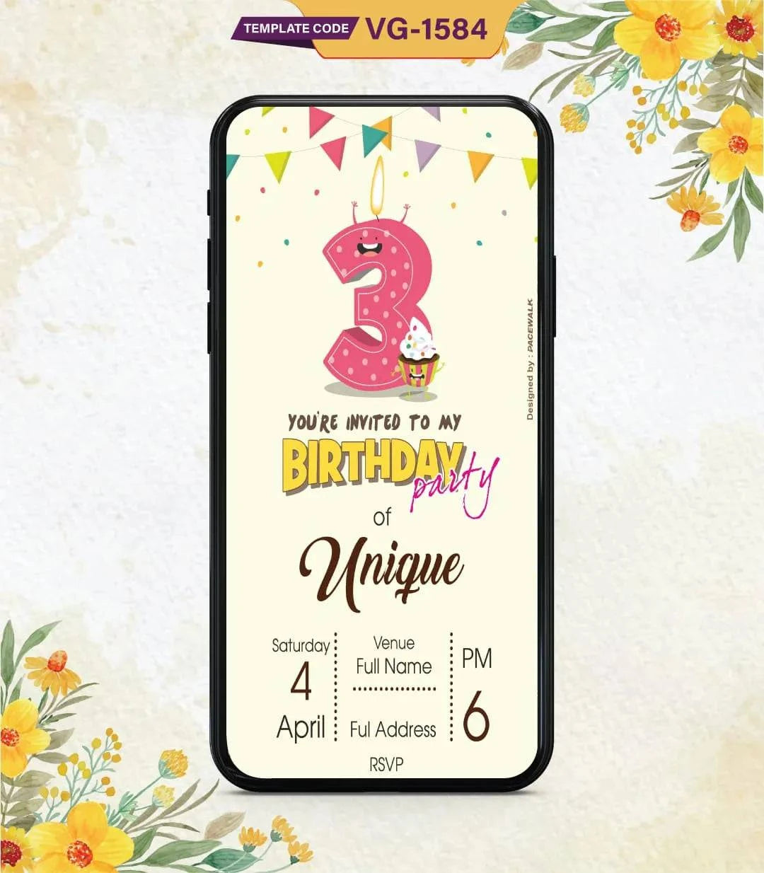 Custom Birthday Party Invitation Card