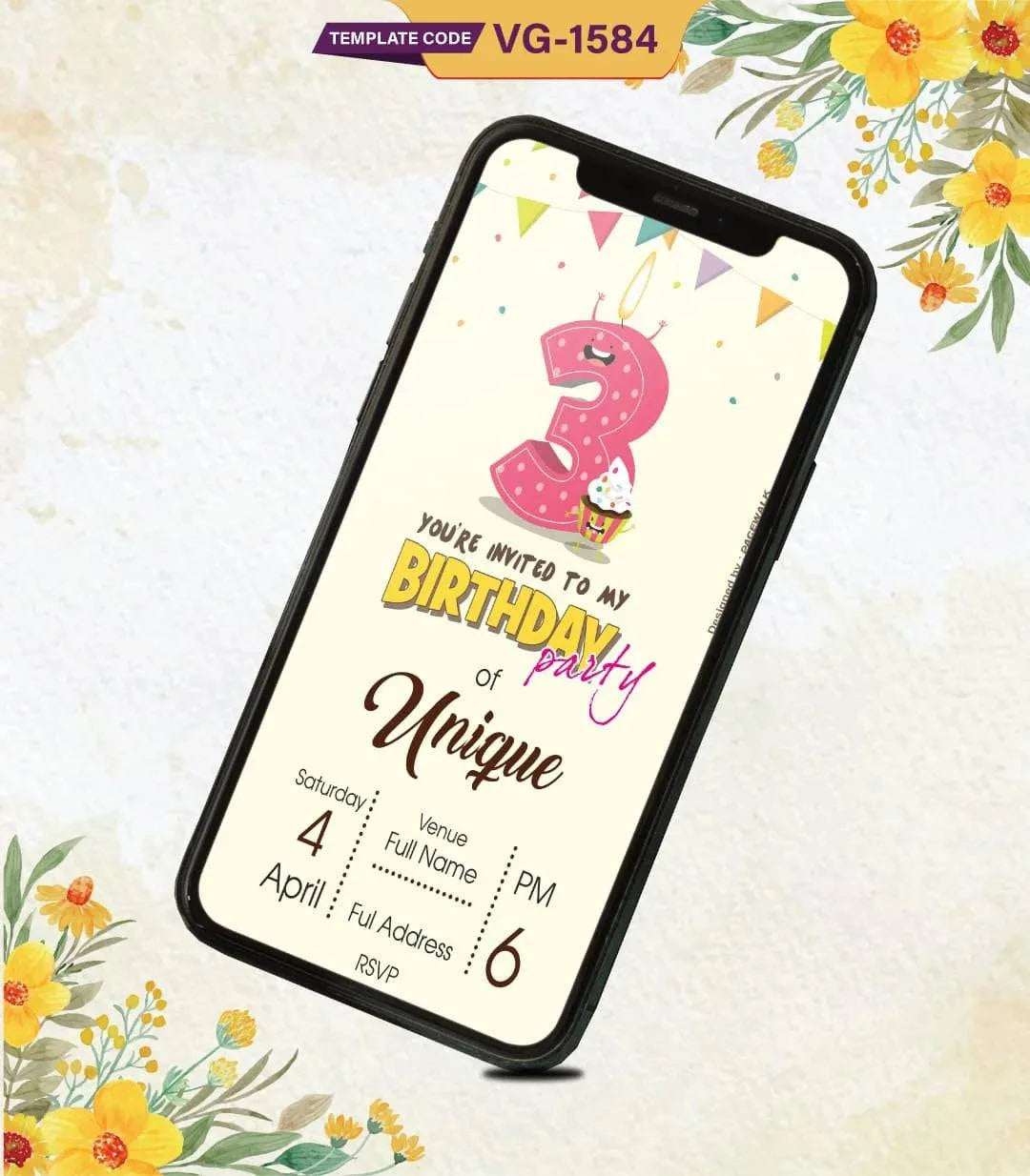 Custom Birthday Party Invitation Card