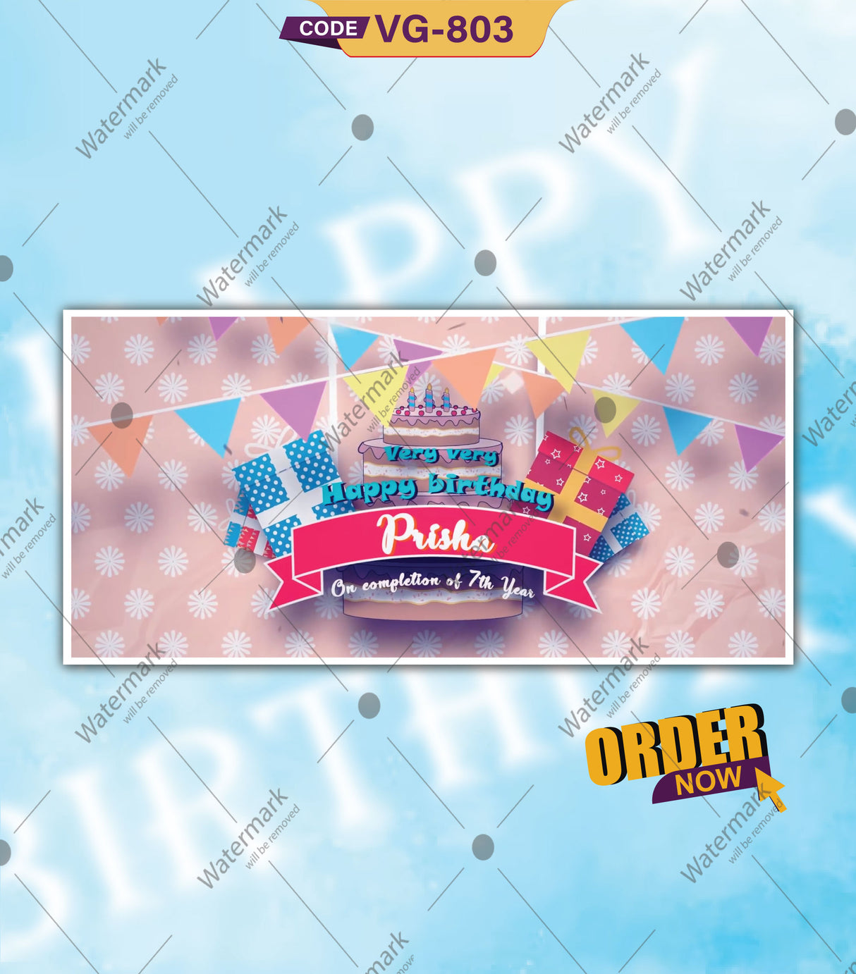 Custom Birthday Invitation Video For Whatsapp