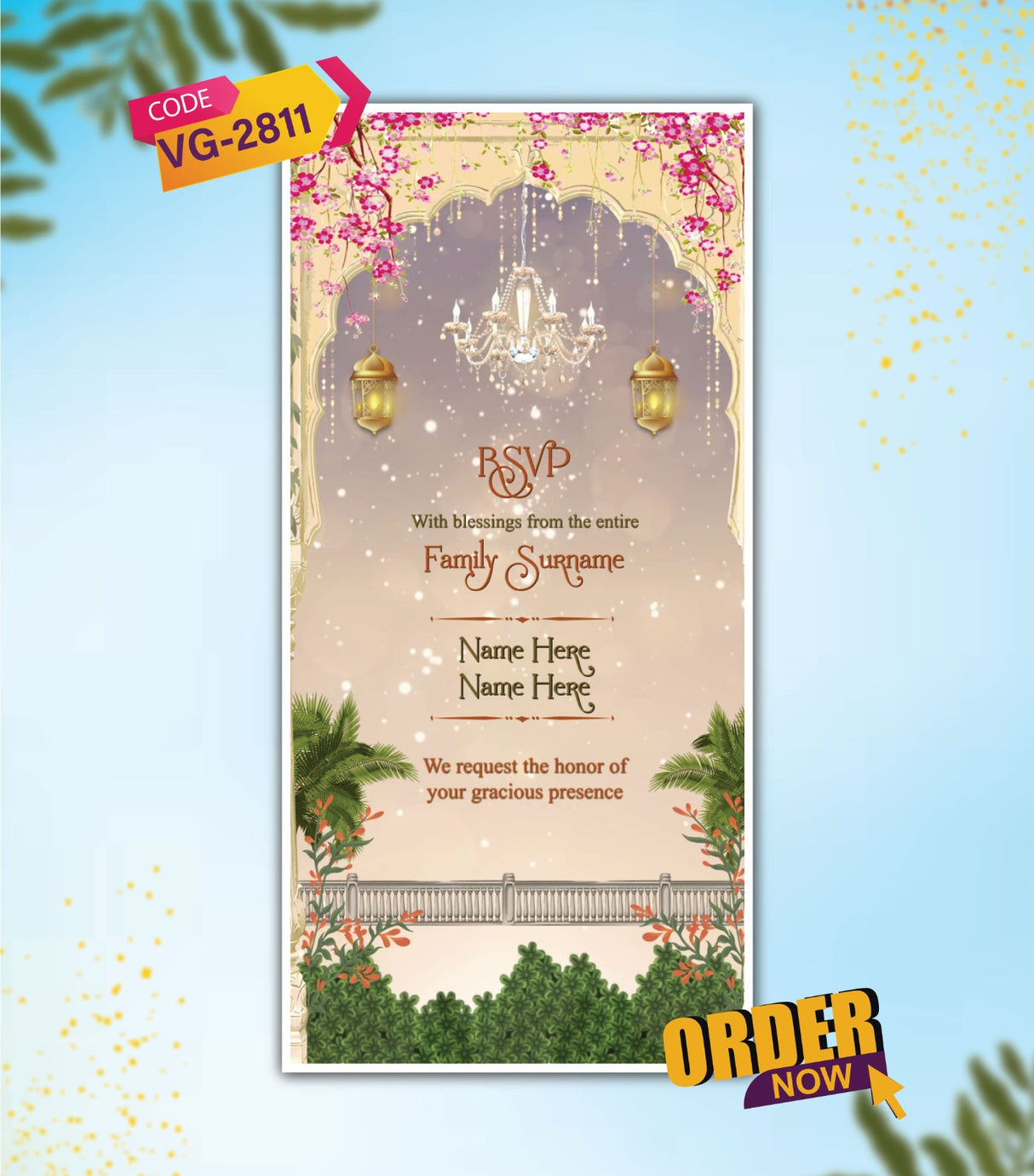 Custom Caricature Wedding Invitation Video