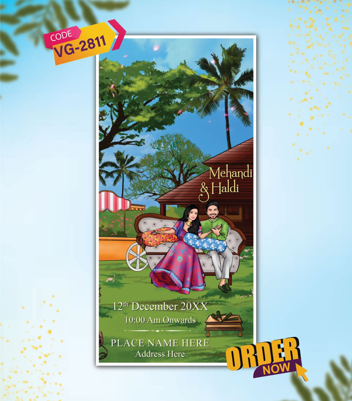 Custom Caricature Wedding Invitation Video