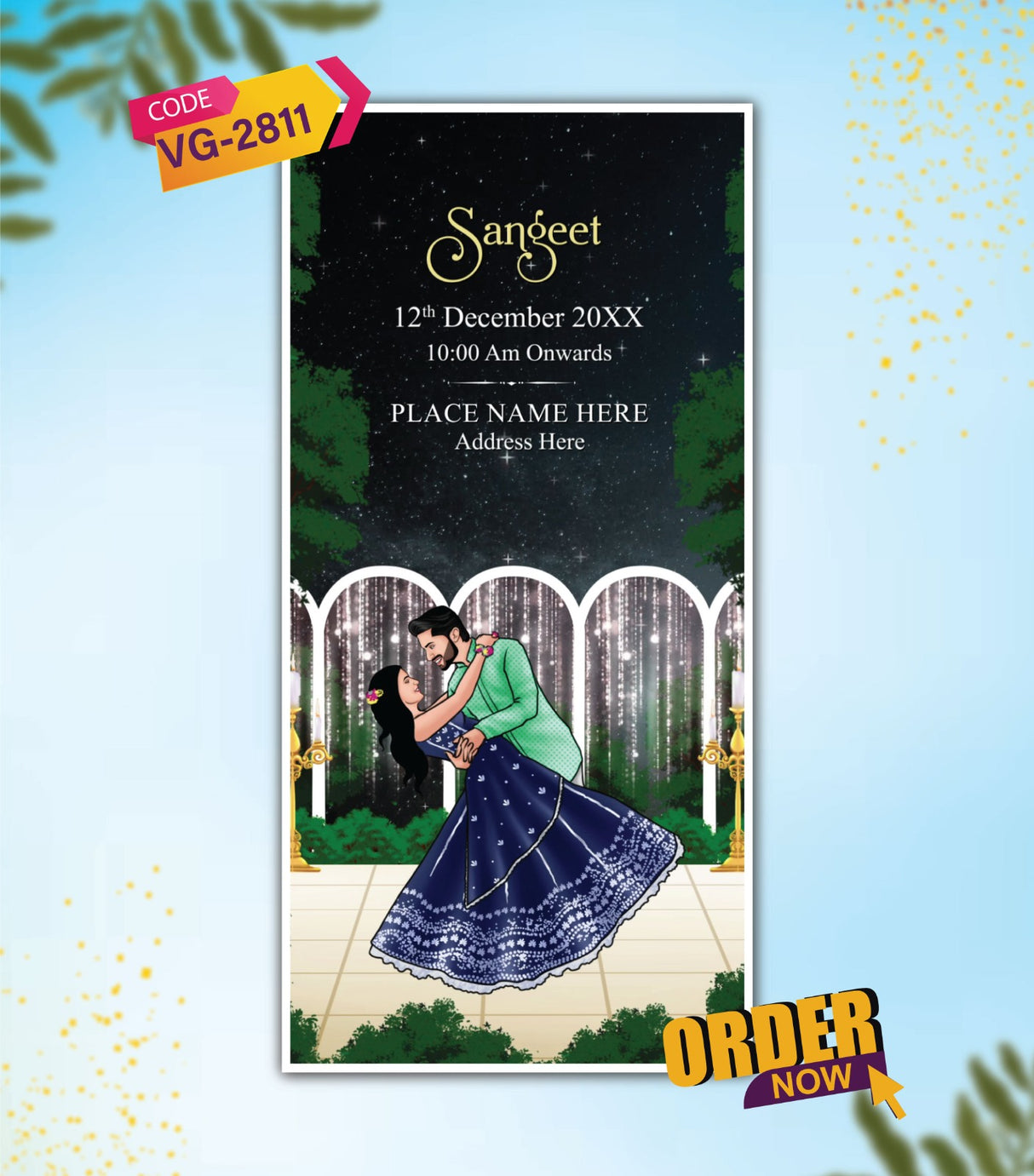 Custom Caricature Wedding Invitation Video