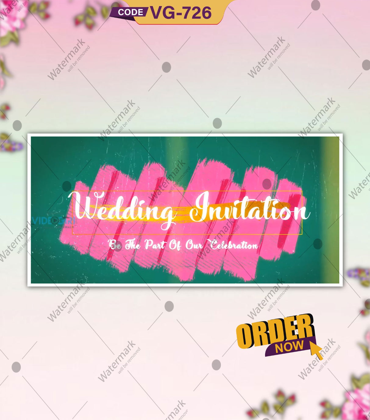 Custom Wedding Invitation Video