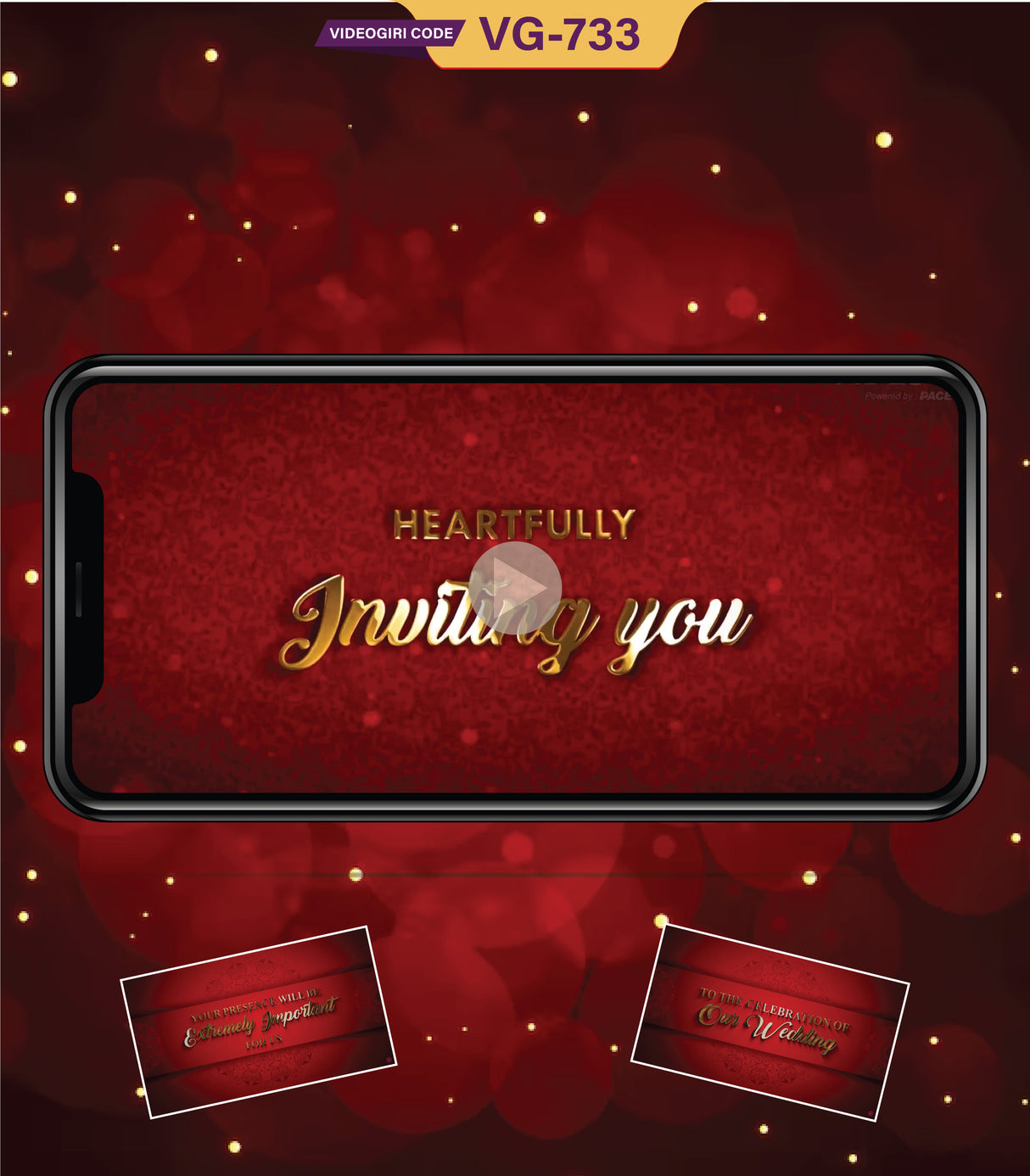 Custom Wedding Invitation Video for Whatsapp