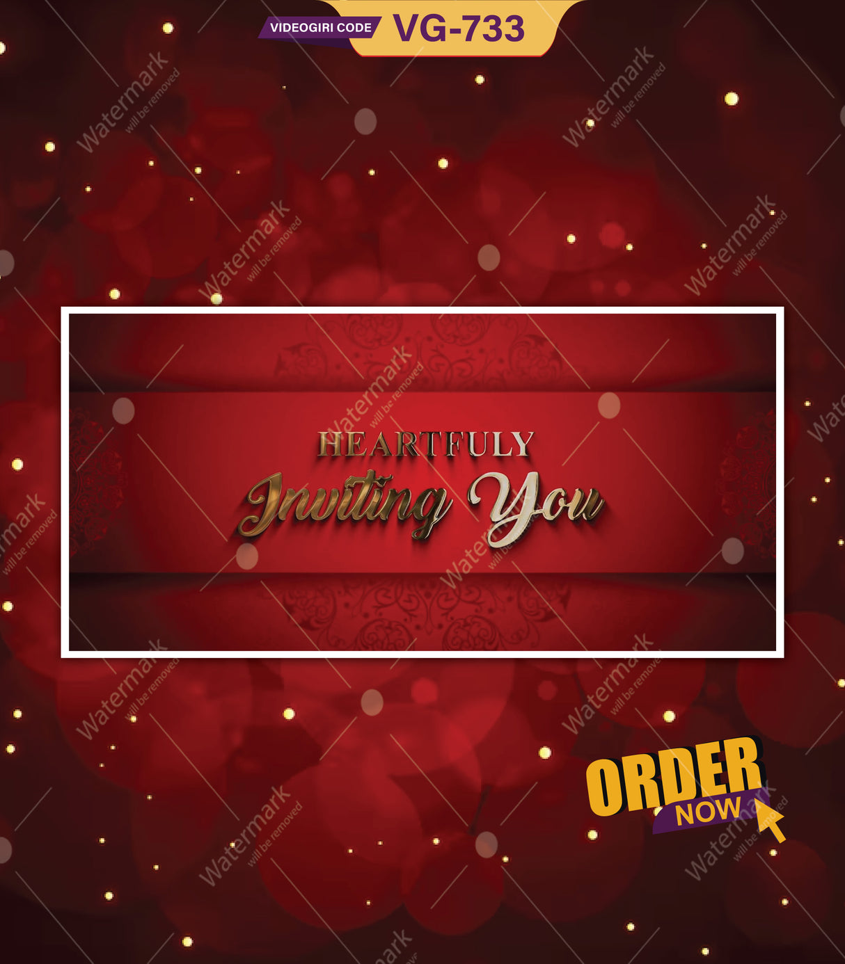 Custom Wedding Invitation Video for Whatsapp