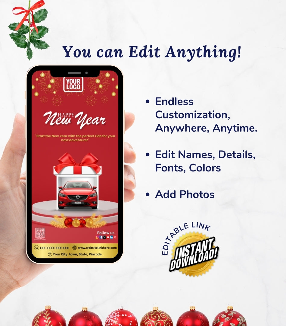 DIY Happy New Year Wishes for Auto Dealership