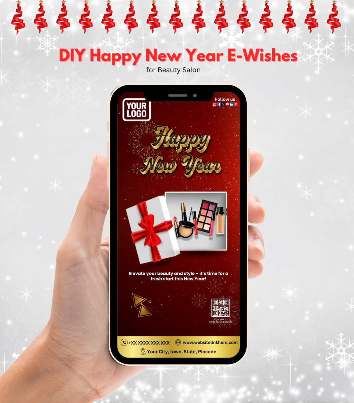 DIY Happy New Year Wishes for Beauty Salon