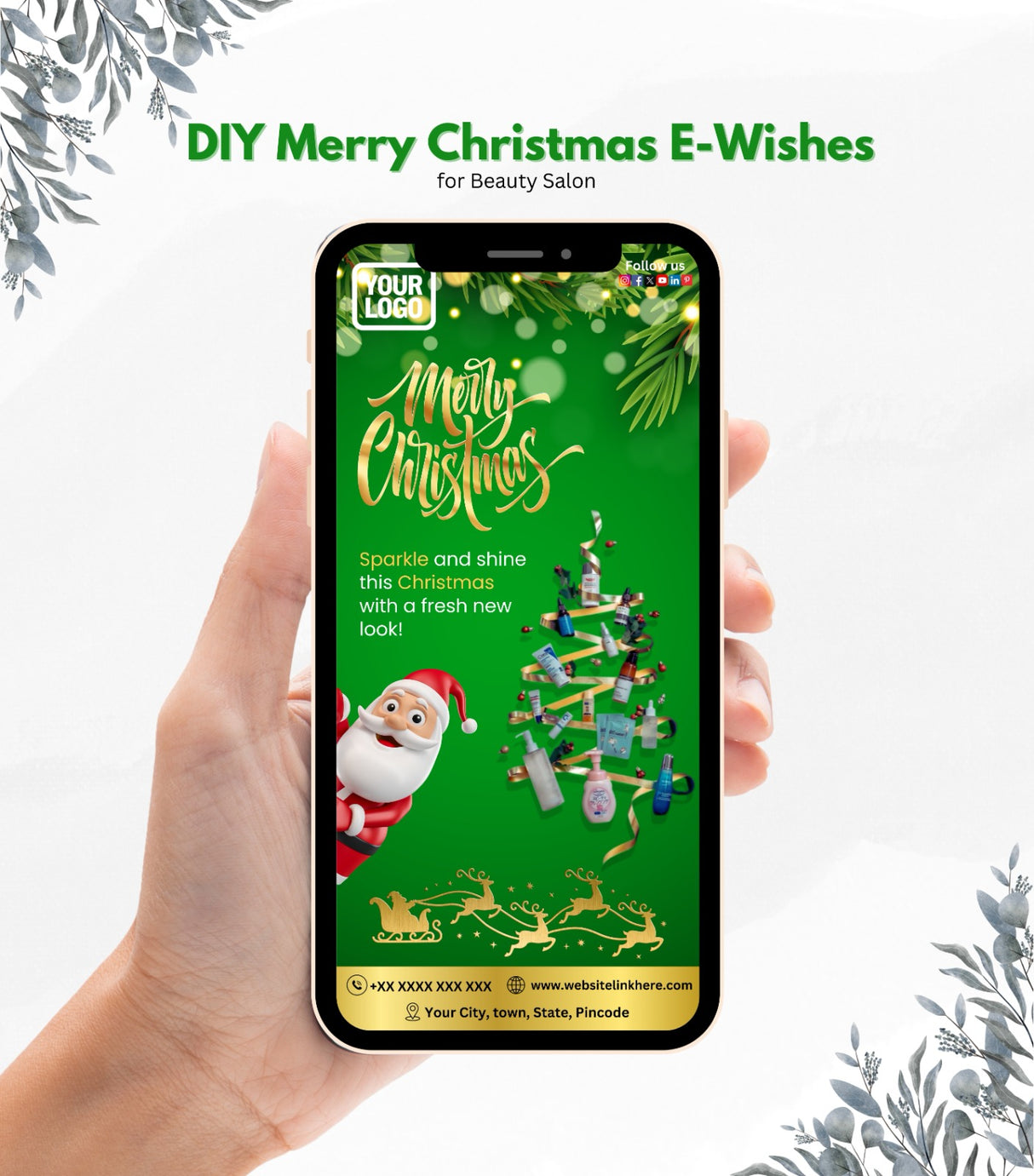 DIY Happy New Year Wishes for Beauty Salon