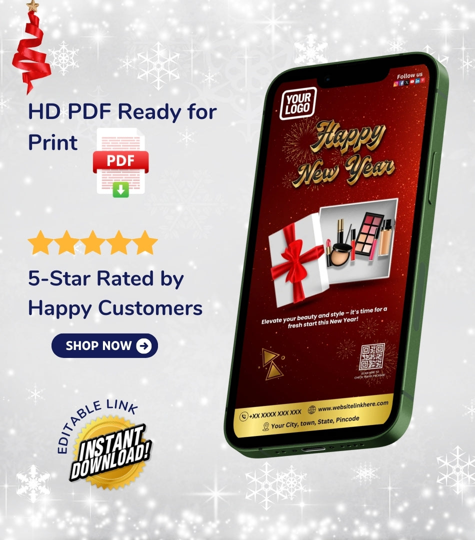 DIY Happy New Year Wishes for Beauty Salon