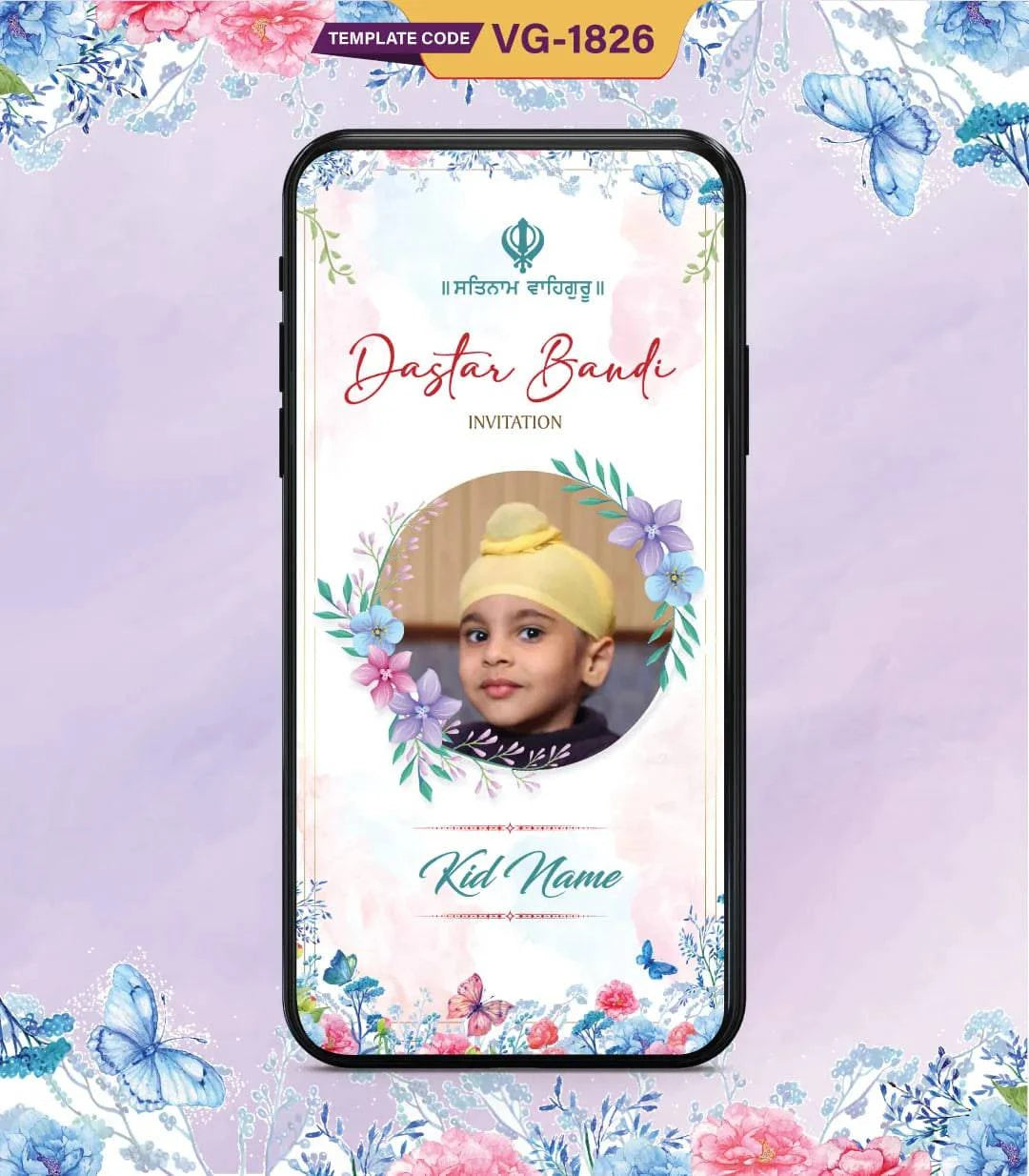 Dastar Bandi Invitation PDF Card