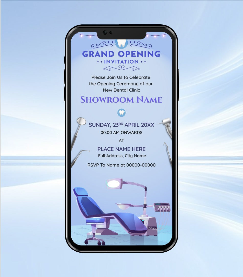 Dental Clinic Grand Opening Invitation