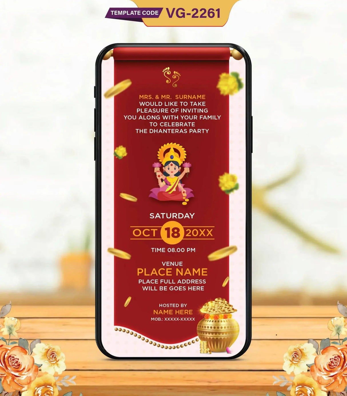 Dhanteras Digital Invitation