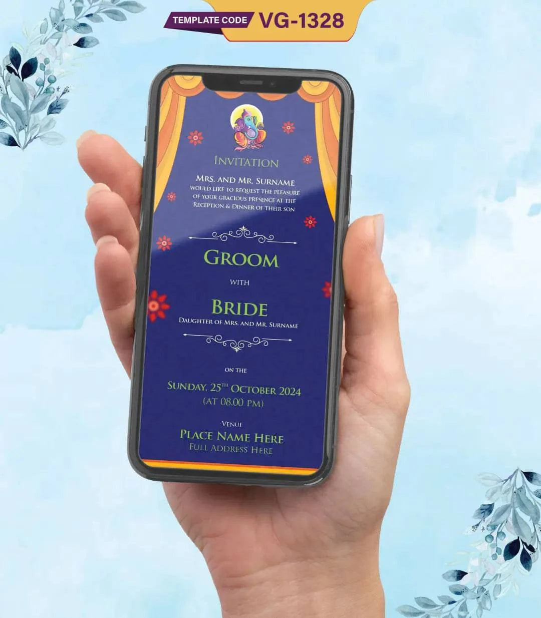 Digital Indian Wedding Invitation