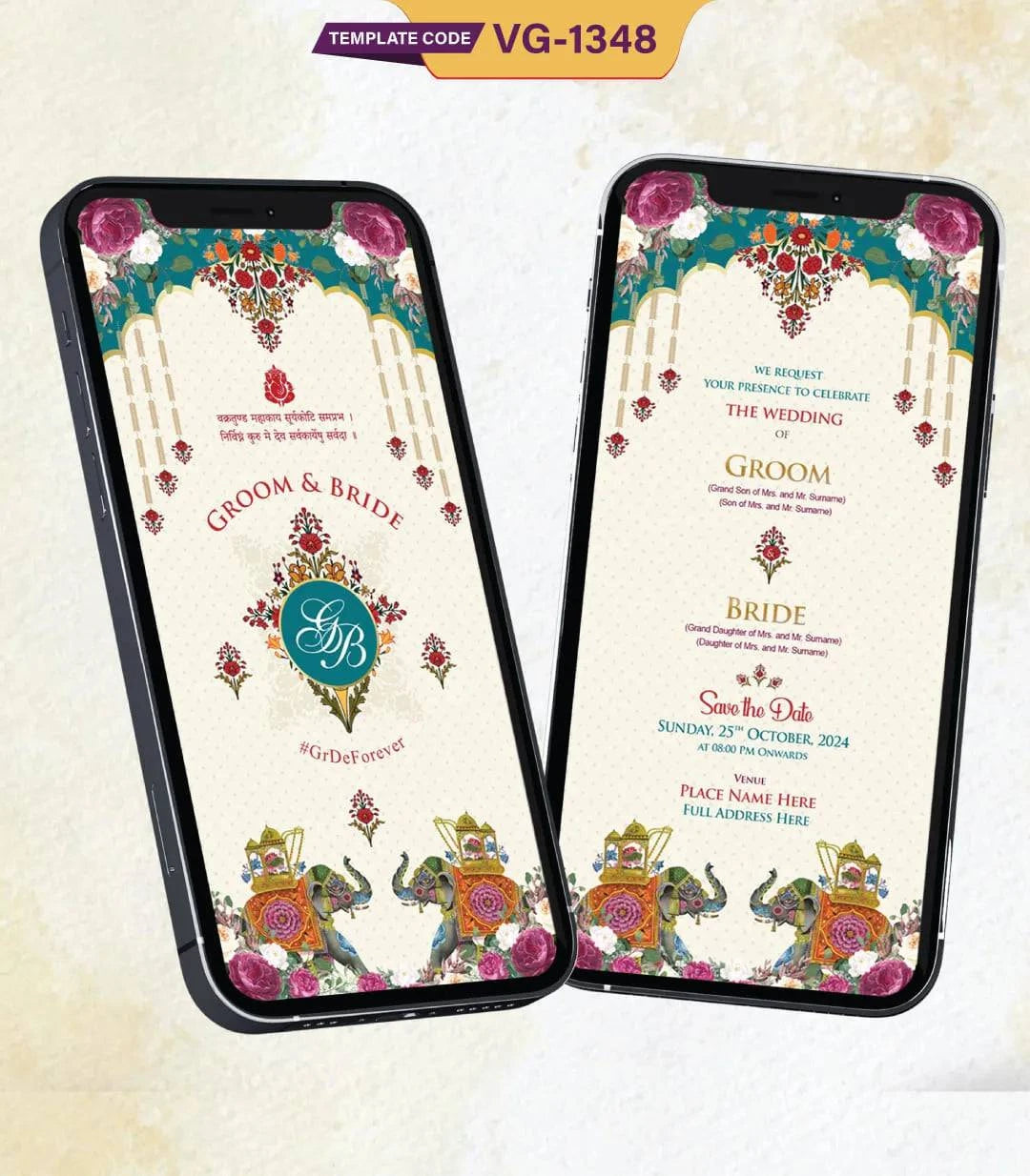 Digital Indian Wedding Invitation