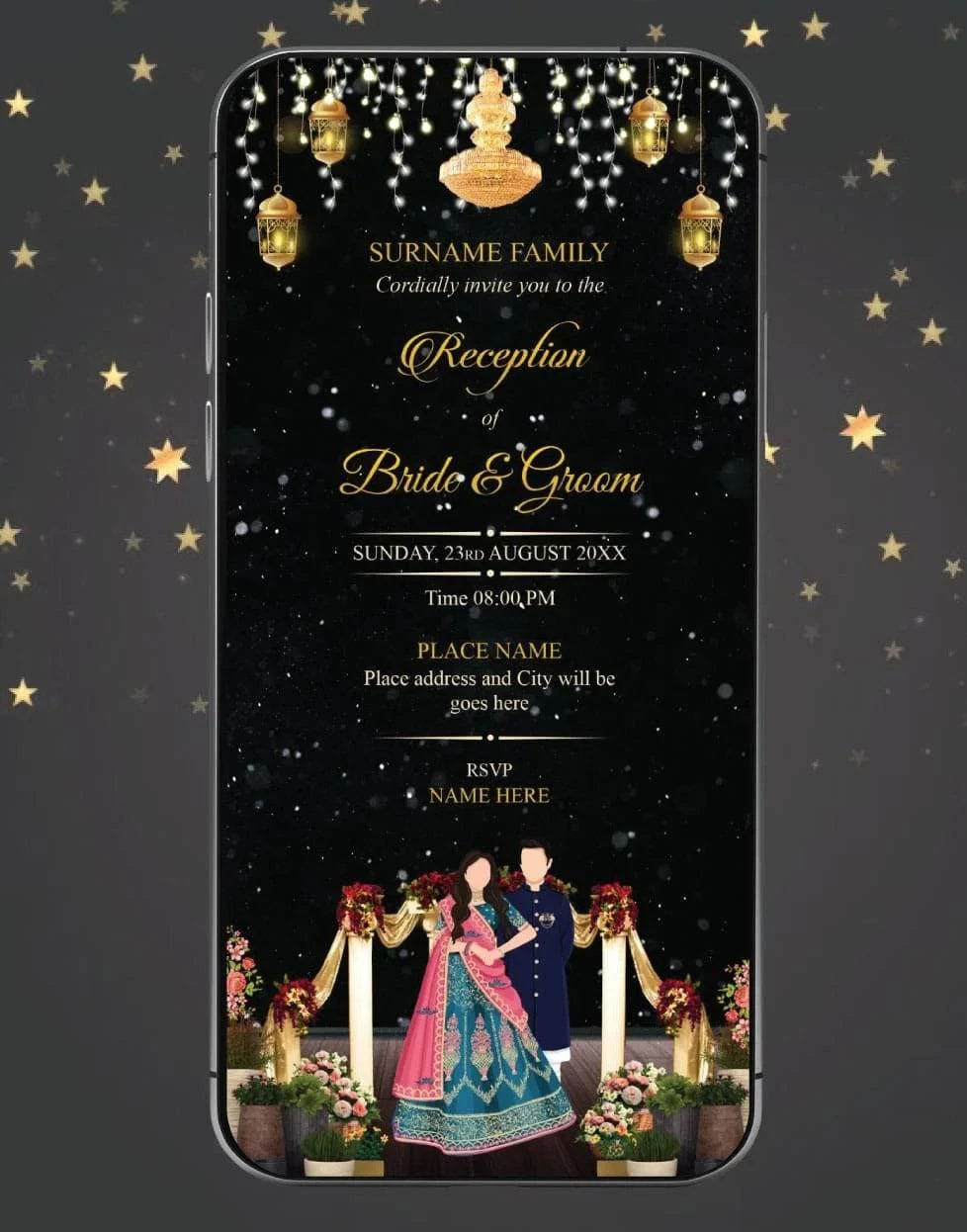 Digital Reception Invitation