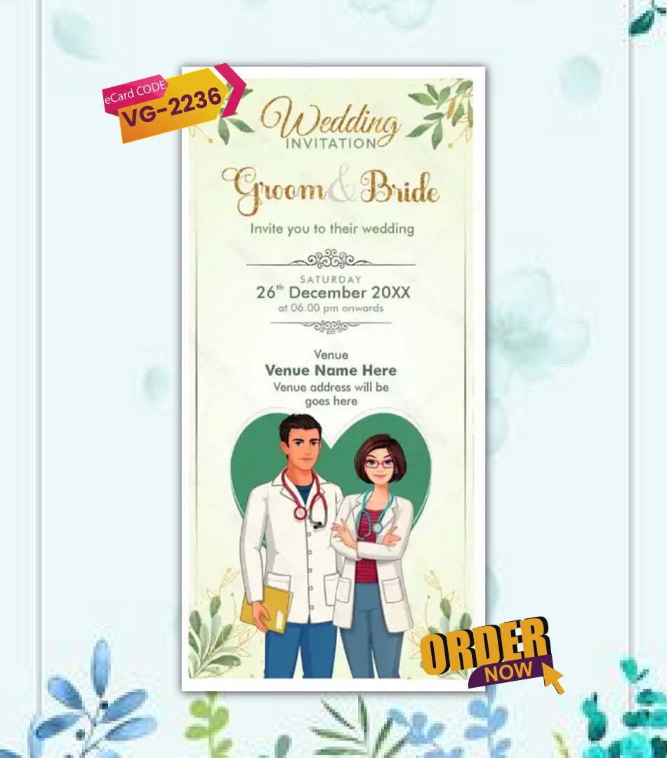 Doctor Wedding Invitation