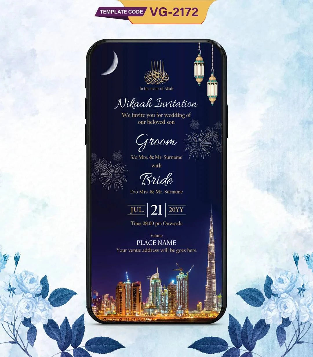 Dubai Wedding Invitation