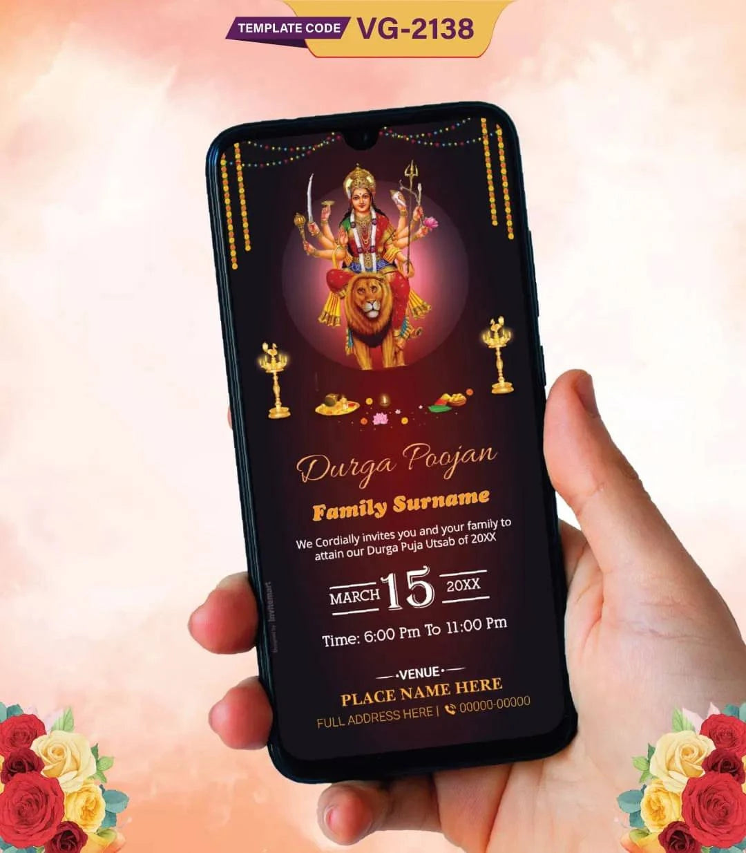 Durga Puja Invitation