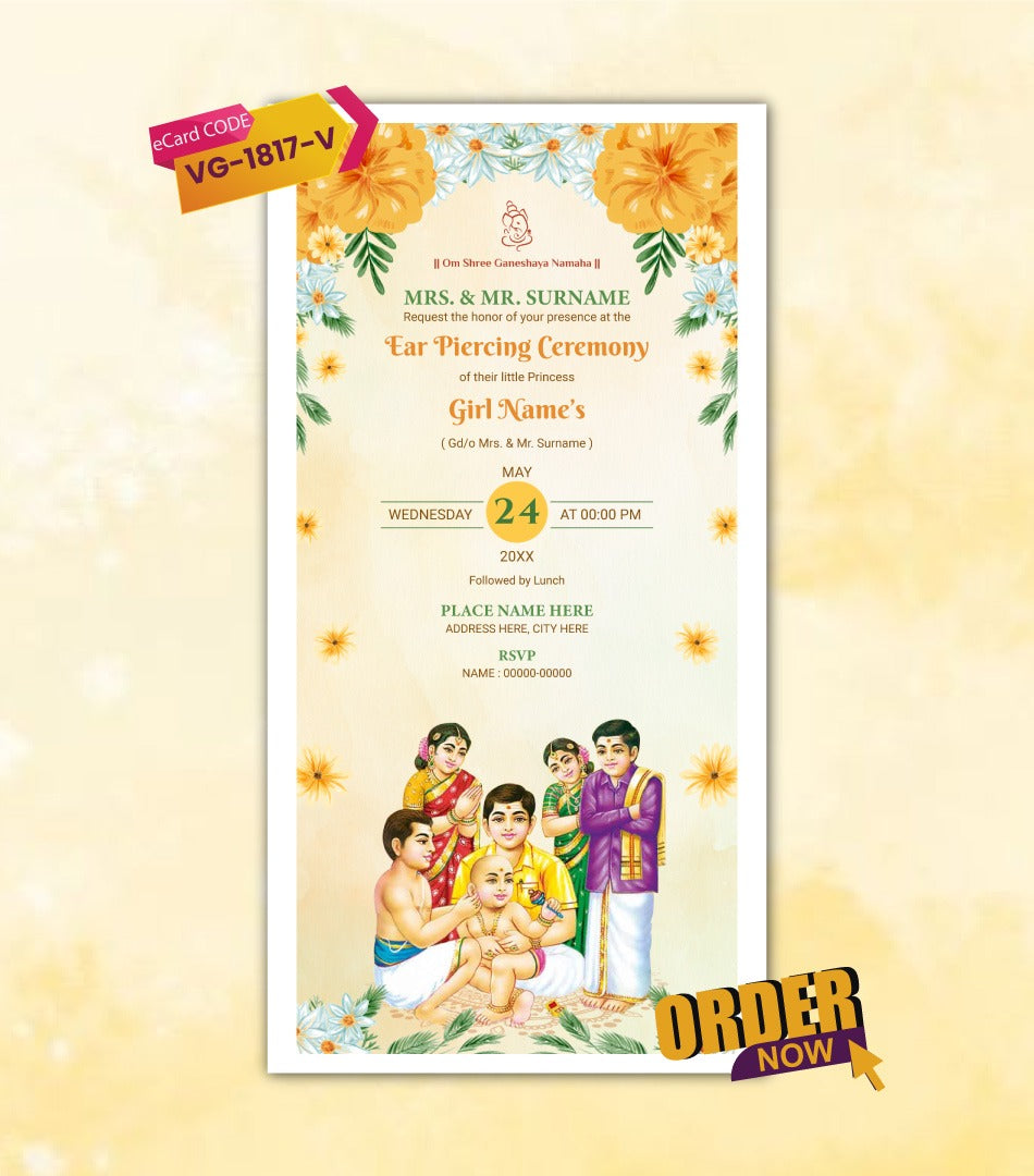 Ear Piercing Invitation Video