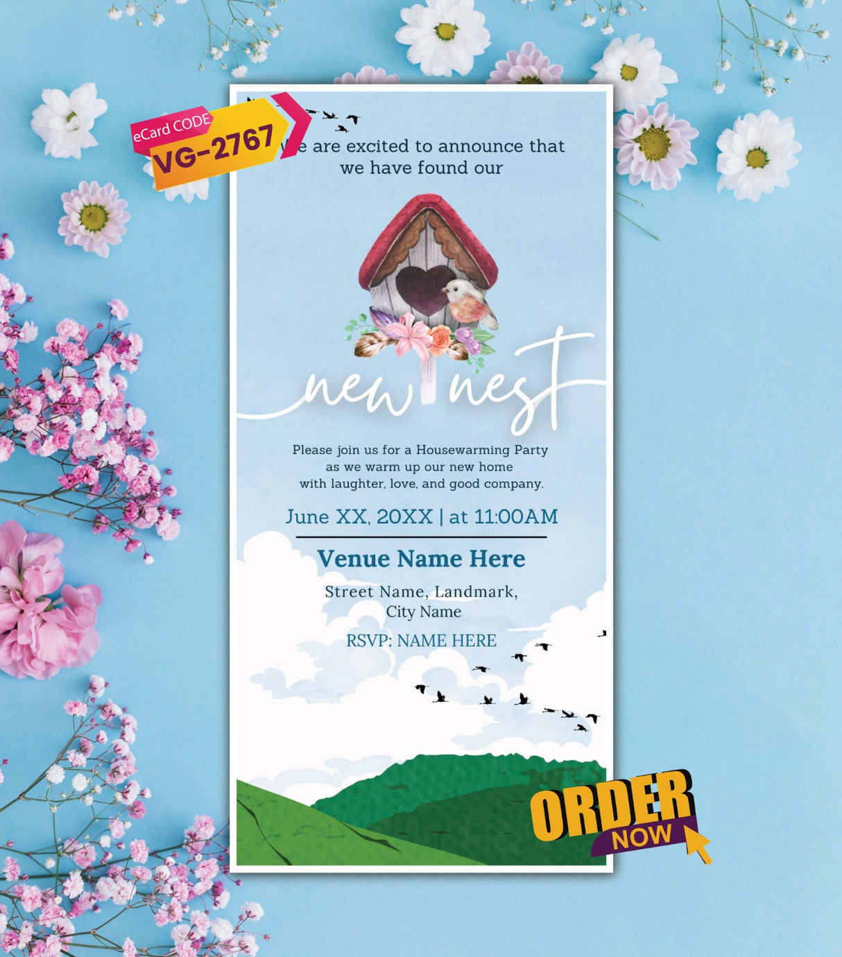 Elegant Housewarming Party Invitation