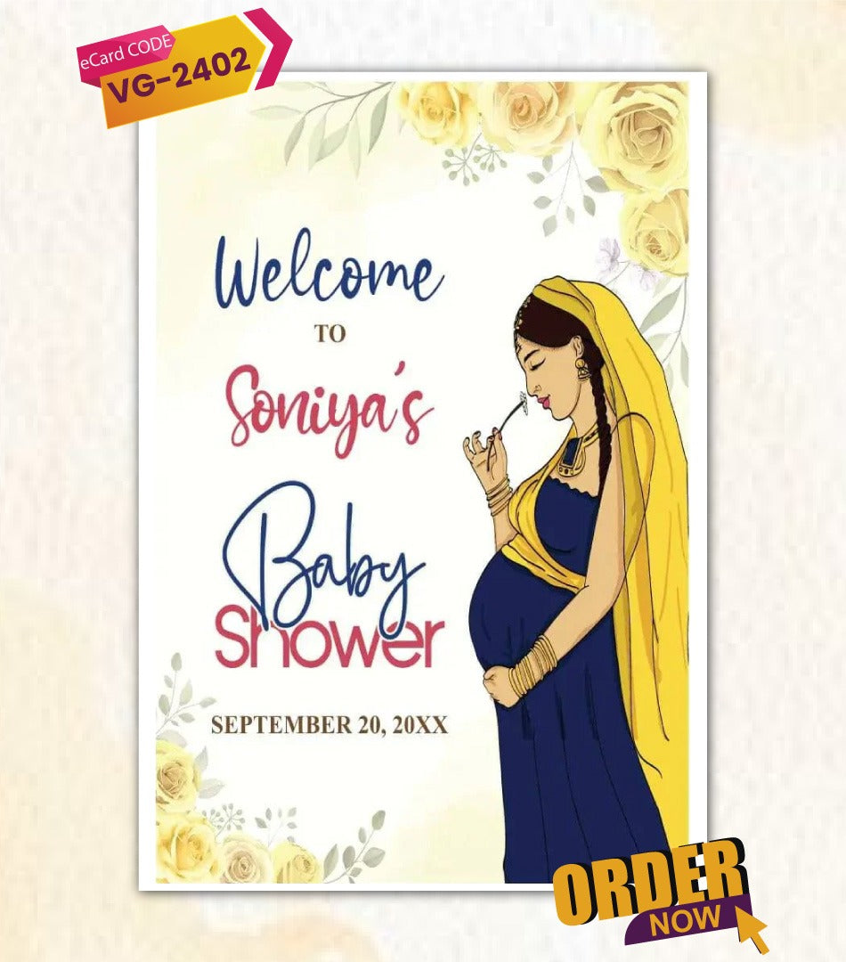 Elegant Baby Shower Sign Board