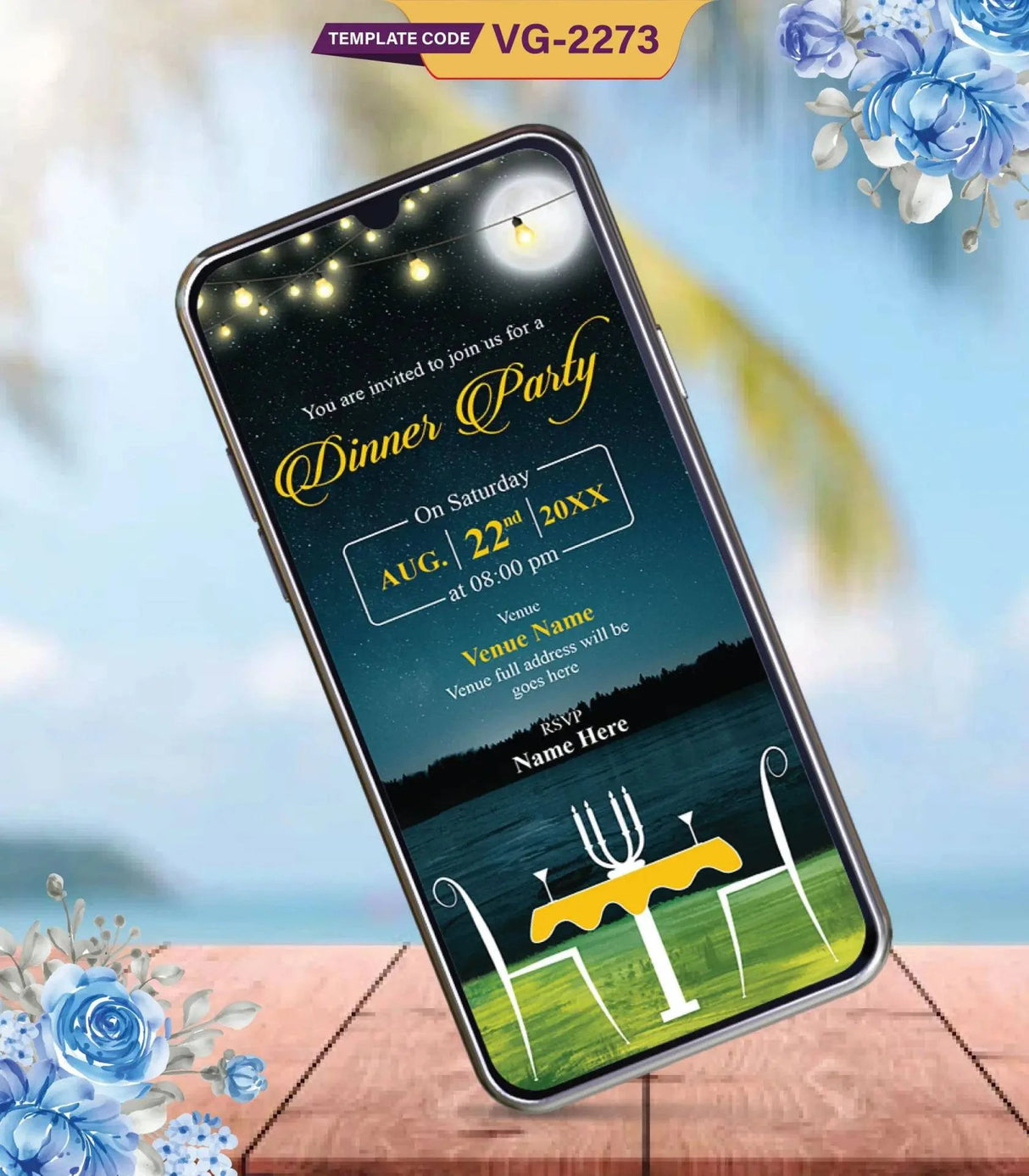 Elegant Dinner Party Invitation