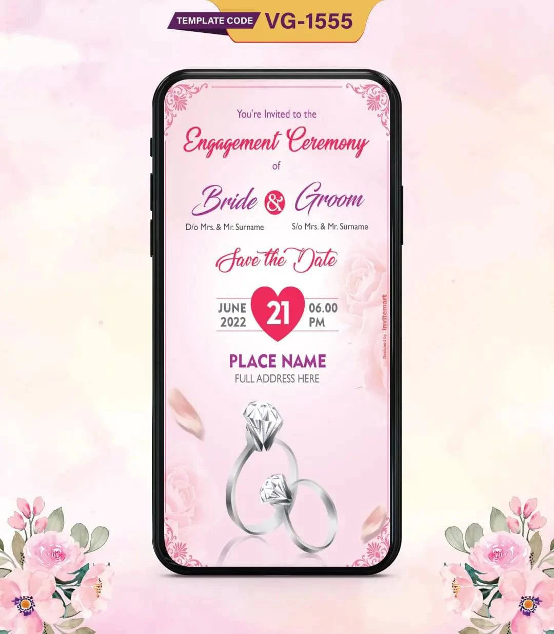 Elegant Engagement Invitation