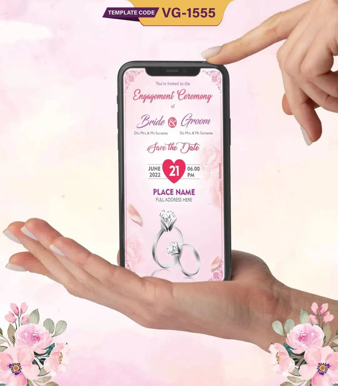 Elegant Engagement Invitation