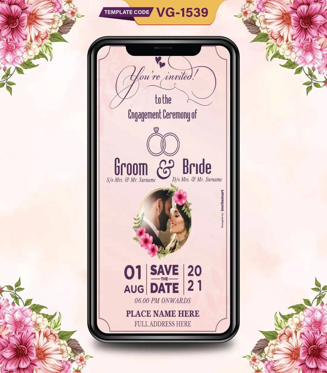 Elegant Engagement Invitation