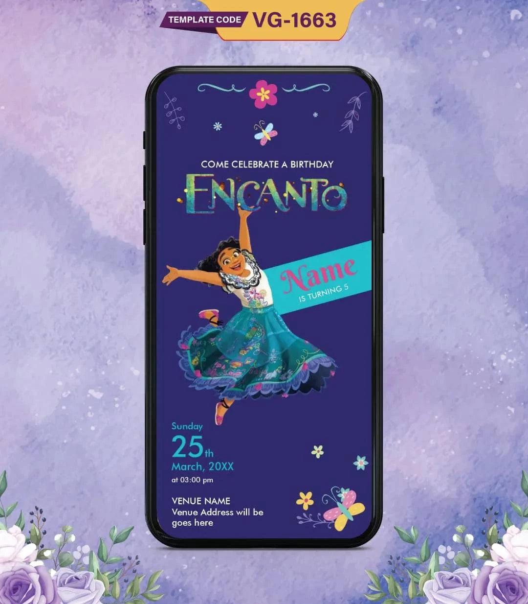 Encanto-Themed Birthday Party Invitation
