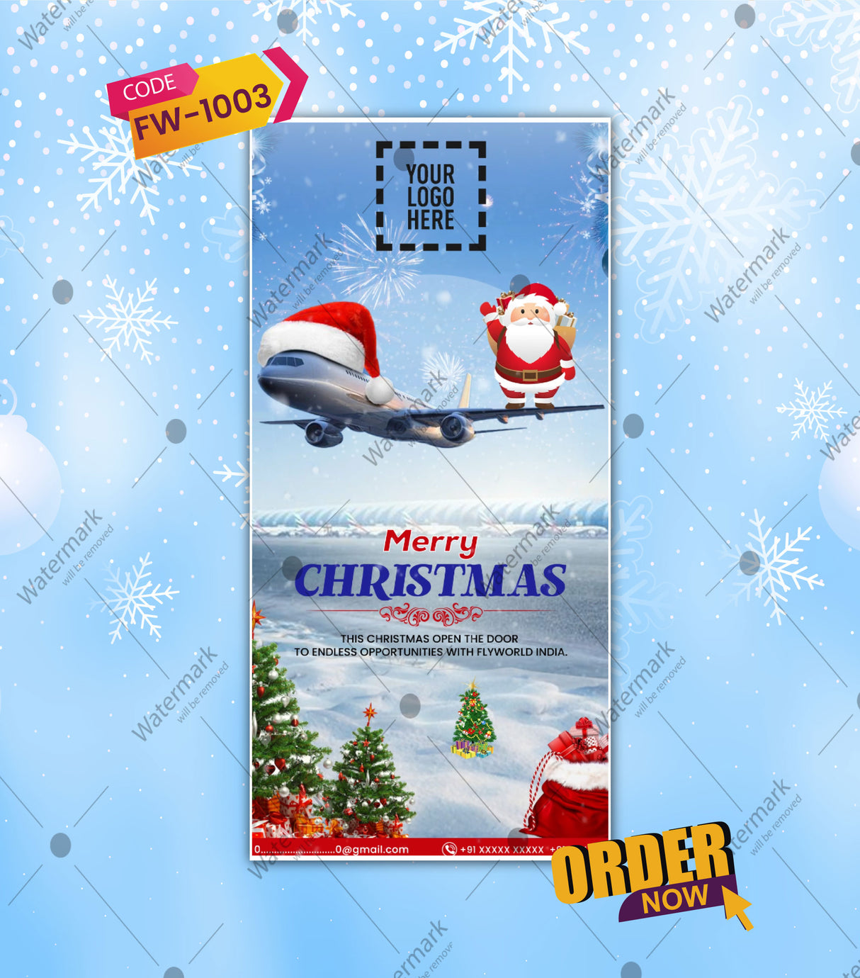 Christmas Motion Graphic for IELTS Immigration Services | Festive Wishes Video | FW-1003 - VideoGiri